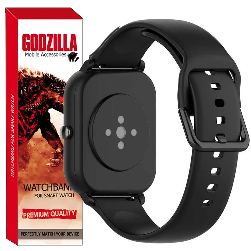 بند گودزیلا مدل Silicone-SQ مناسب برای ساعت هوشمند تی سی ال HD1 3D Hero2 / HD1 3D Hero1 (22MM)