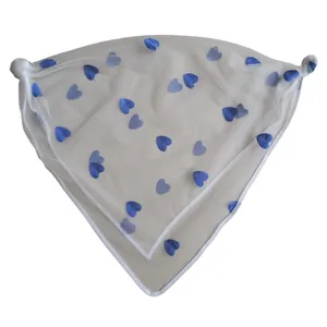 روسری زنانه مدل مینی توری قلب قلبی گلدوزی برجسته کد 31