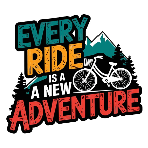 استیکر پارچه و لباس پاد آفرین طرح دوچرخه کد 4261