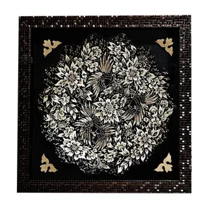 بشقاب مسی مدل الماس تراش کد 30