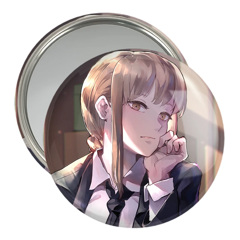 آینه جیبی خندالو مدل ماکیما انیمه مرد اره ای Chainsaw Man  کد 17879