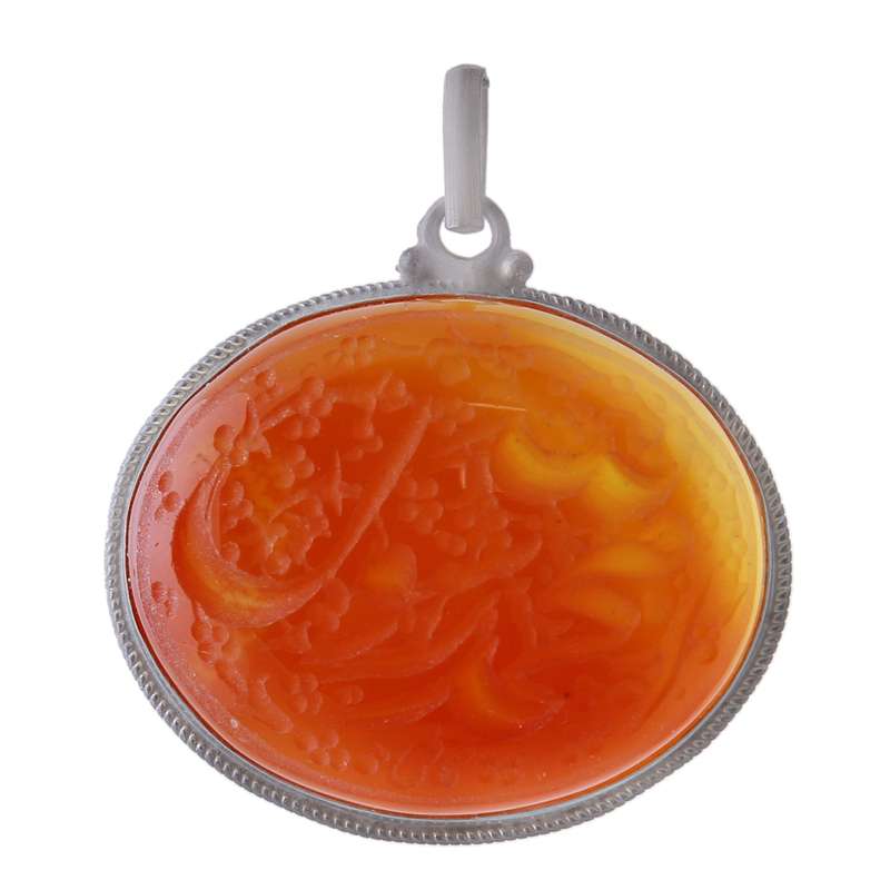 آویز گردنبند نقره زنانه بازرگانی میلادی مدل عقیق کد PK_084 آویز گردنبند نقره زنانه بازرگانی میلادی مدل عقیق کد PK_084