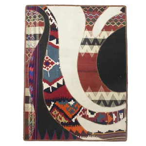 کلاژ گلیم دستبافت یک متری مدل گلیماژ کد 9910110