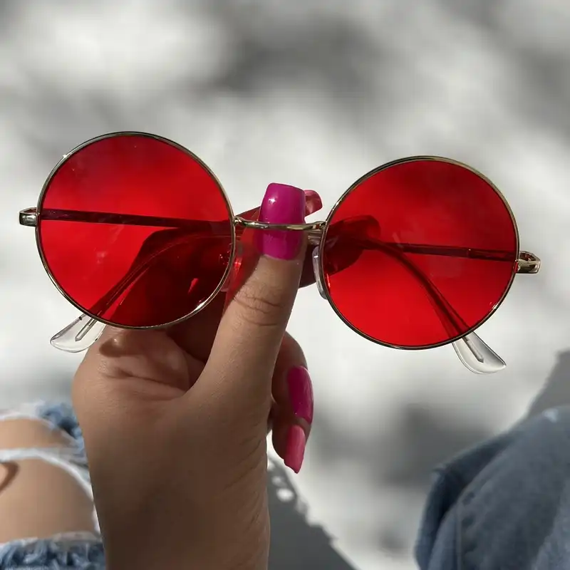 عینک آفتابی زنانه مدل گرد 174