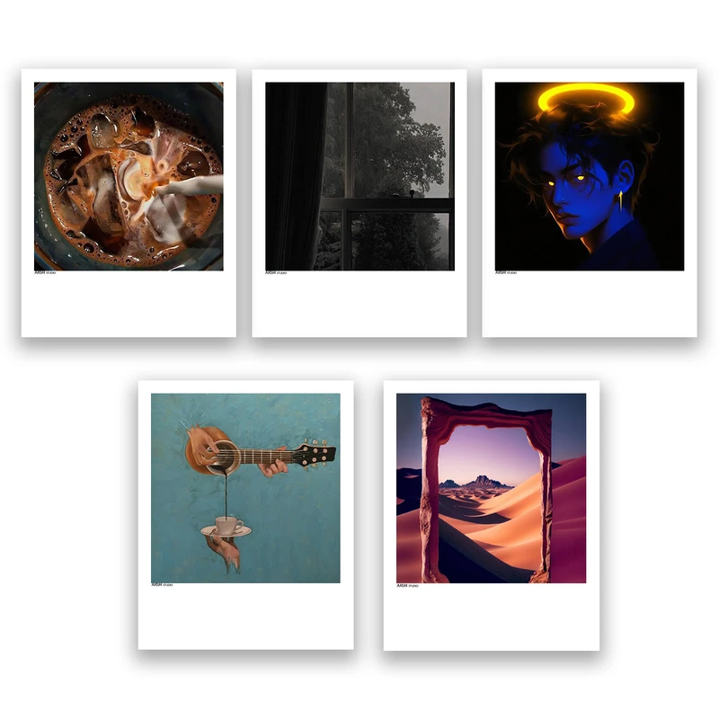 آویز تزیینی عرش مدل فانتزی هنری کد Asa813 مجموعه پنج عددی