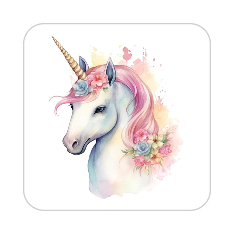 زیر لیوانی کاکتی طرح اسب تک شاخ و یونیکورن مدل mp32366