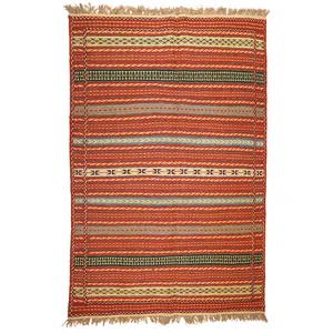 گلیم دستبافت شش متری مدل کلات کد 1409302