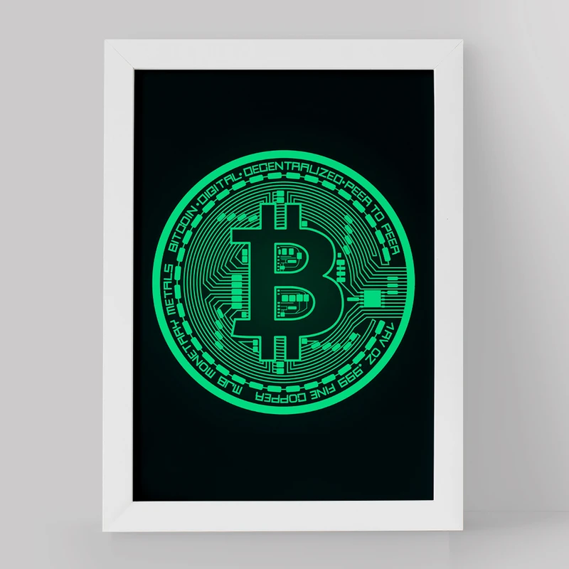 تابلو خندالو مدل ارز دیجیتال بیت کوین کد 10873