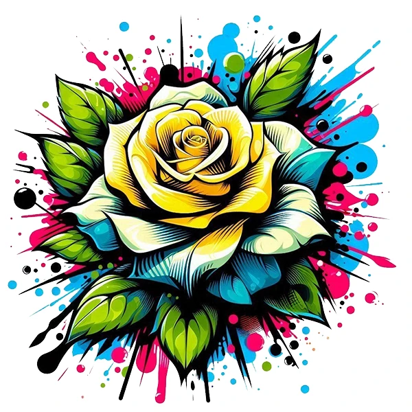 استیکر پارچه و لباس پاد آفرین طرح گل کد 2157