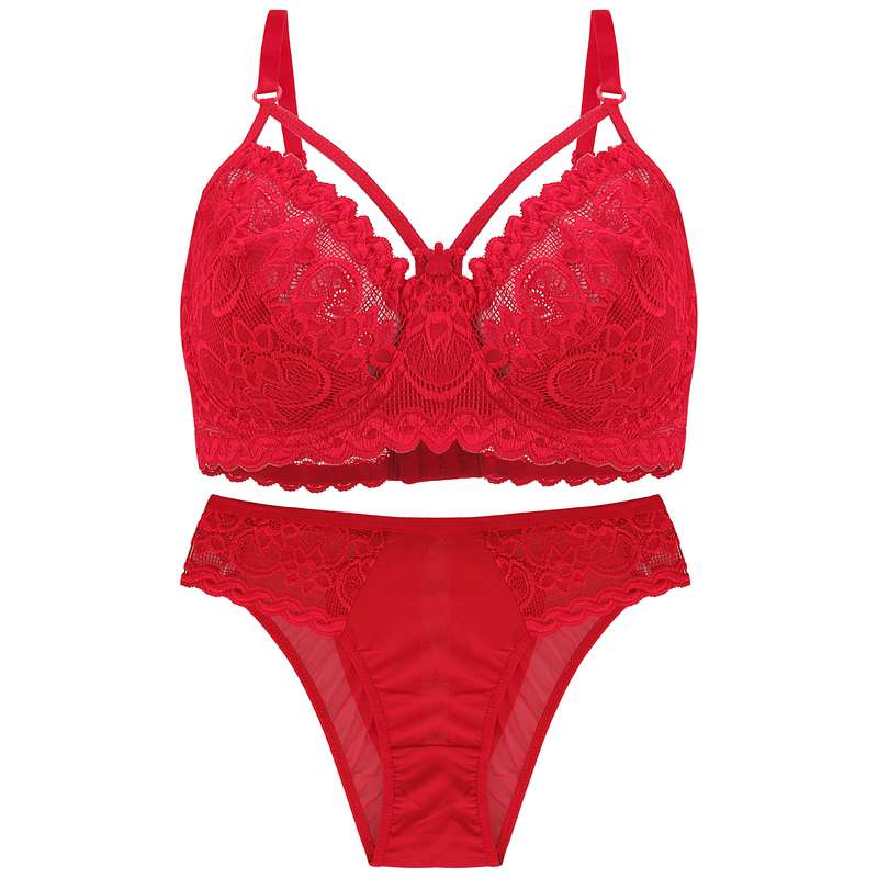 ست شورت و سوتین زنانه مدل گیپور لیدوما