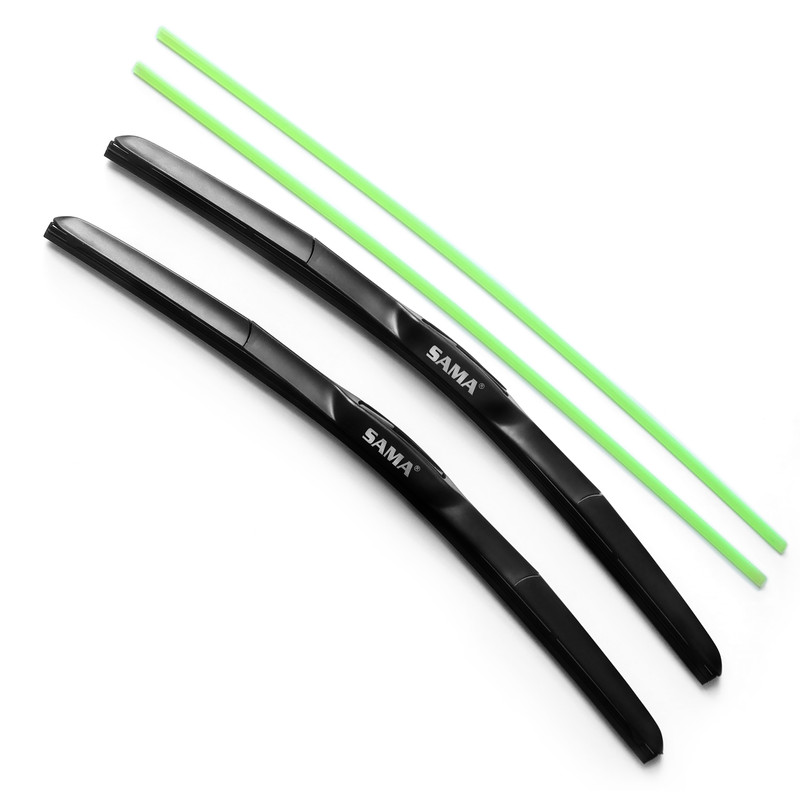 تیغه برف پاک کن ساما وایپر بلید مدل هیبرید مناسب برای وانت نیسان زامیاد بسته دو عددی