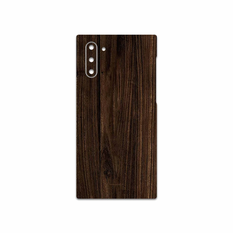 برچسب پوششی ماهوت مدل Dark Walnut Wood مناسب برای گوشی موبایل سامسونگ Galaxy Note 10