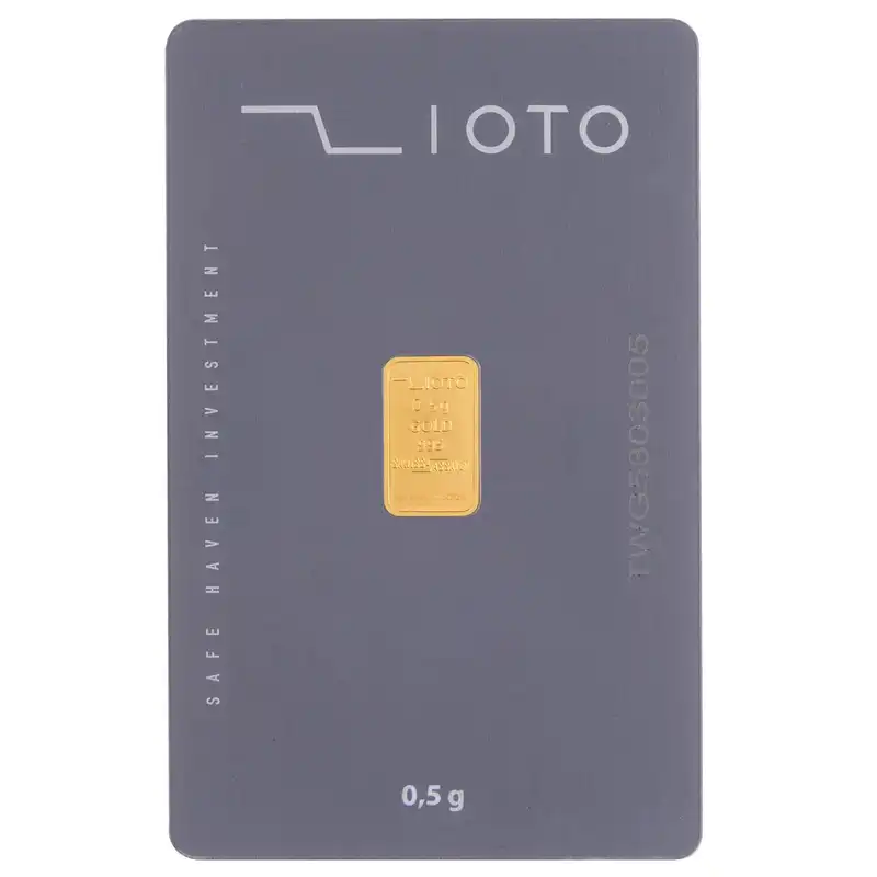 شمش طلا 24 عیار زیوتو مدل Au-p0.5
