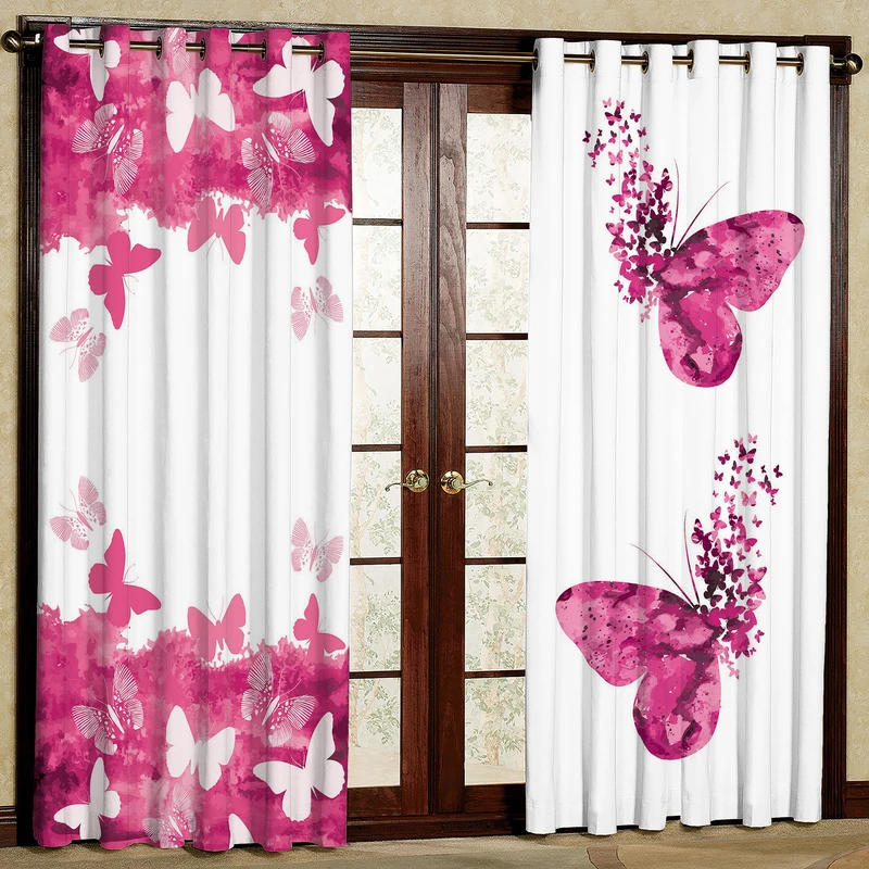 پرده مدل پروانه هازان پانچی کد 1083 سایز 140x200 سانتی متر