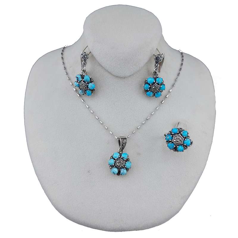 نیم ست نقره زنانه مدل 073