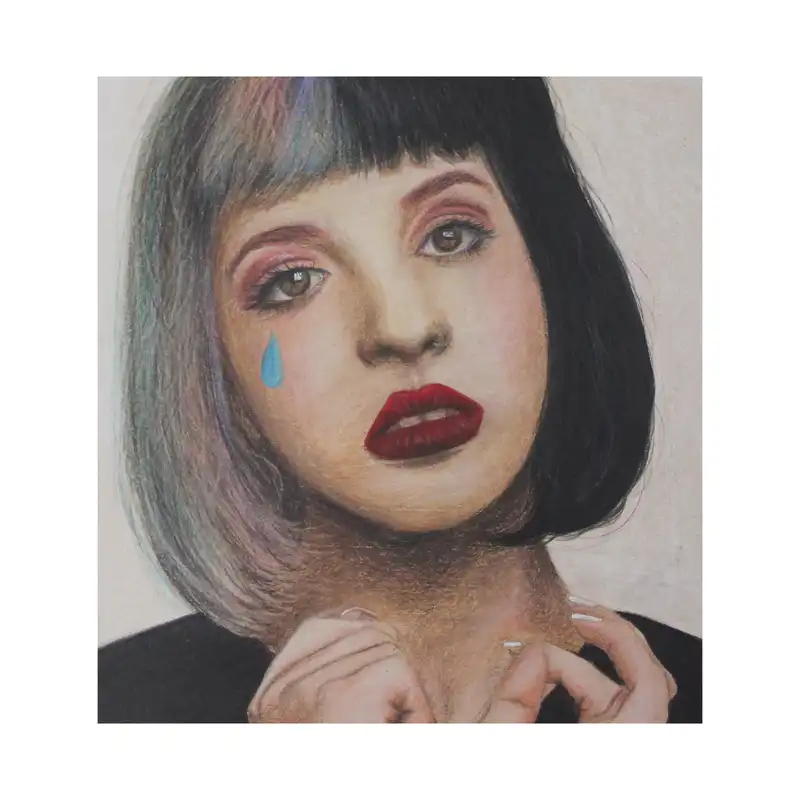 نقاشی مداد رنگی مدل ملانی مارتینز کد 01