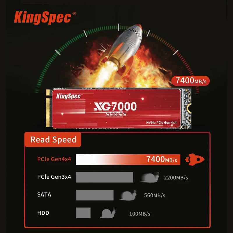 اس اس دی گیمینگ اینترنال کینگ اسپک مدل Gaming XG7000 ظرفیت یک ترابایت
