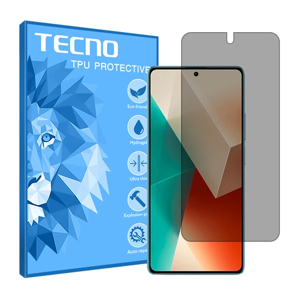 محافظ صفحه نمایش حریم شخصی تکنو مدل HyPRV مناسب برای گوشی موبایل شیائومی Redmi Note 13 Pro Plus