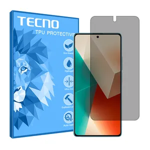 Tecno brand shockproof Privacy screen protector glass for Xiaomi Redmi Note 13 Pro Plus