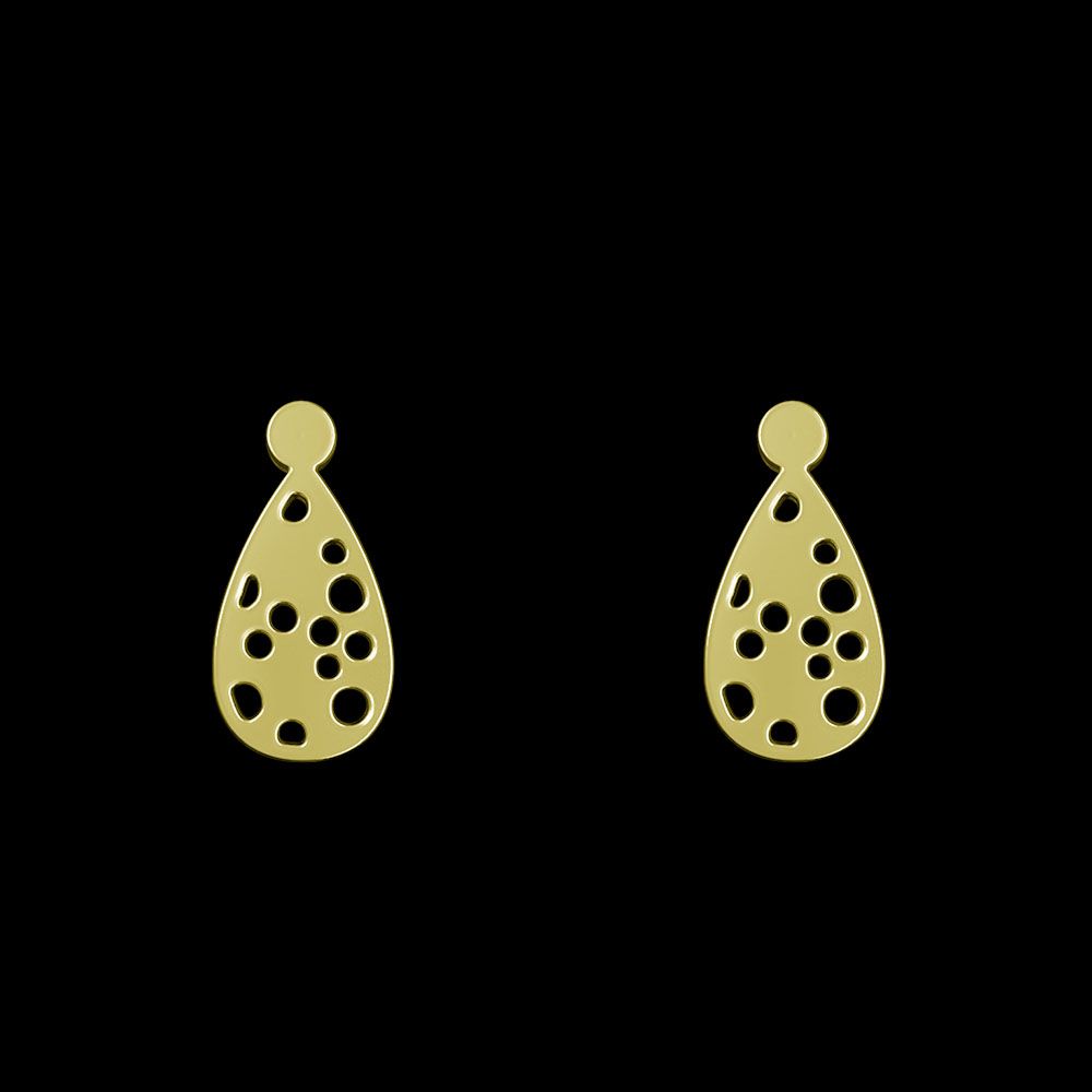 گوشواره طلا 18 عیار زنانه مدوپد مدل اشک کد GA1-10741 -  - 1