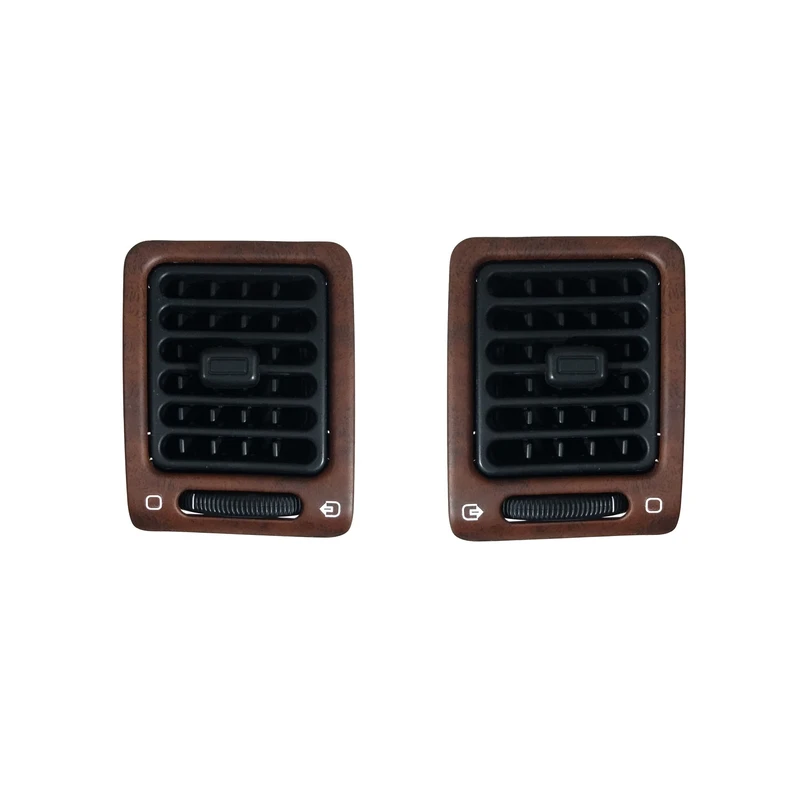 دریچه هواکش کولر و بخاری خودرو آراکس یدک مدل AY-5309 طرح چوب مناسب برای پژو 405 بسته 2 عددی