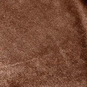 پارچه ملحفه عرض 1.5 متر مدل مخمل 11317 رنگ قهوه‌ای