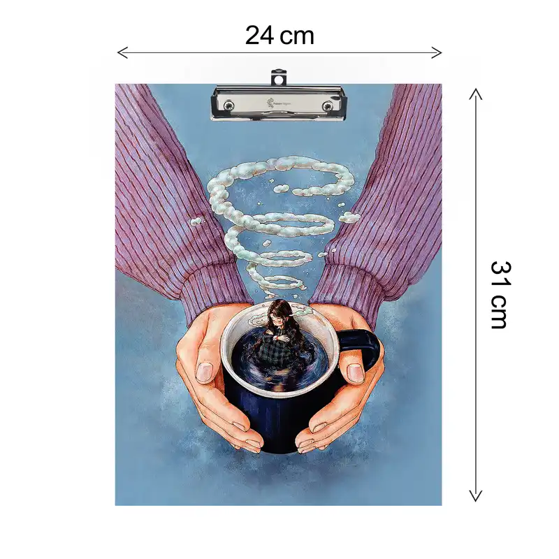 ست کلاسور 26 حلقه پدیده نقش مدل خیال پرداز به همراه تخته شاسی A4 بسته 2 عددی