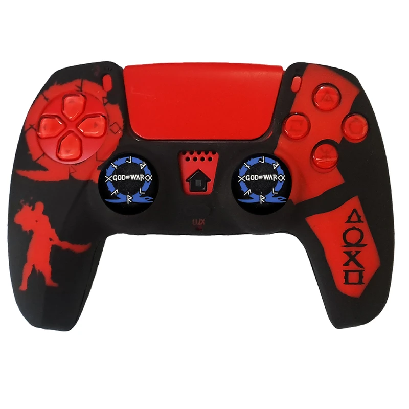 محافظ دسته بازی پلی استیشن 5 مدل God of war PS5529  به همراه روکش آنالوگ