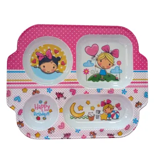 بشقاب کودک طرح دختر کوچولو کد PLATE-NEW-4