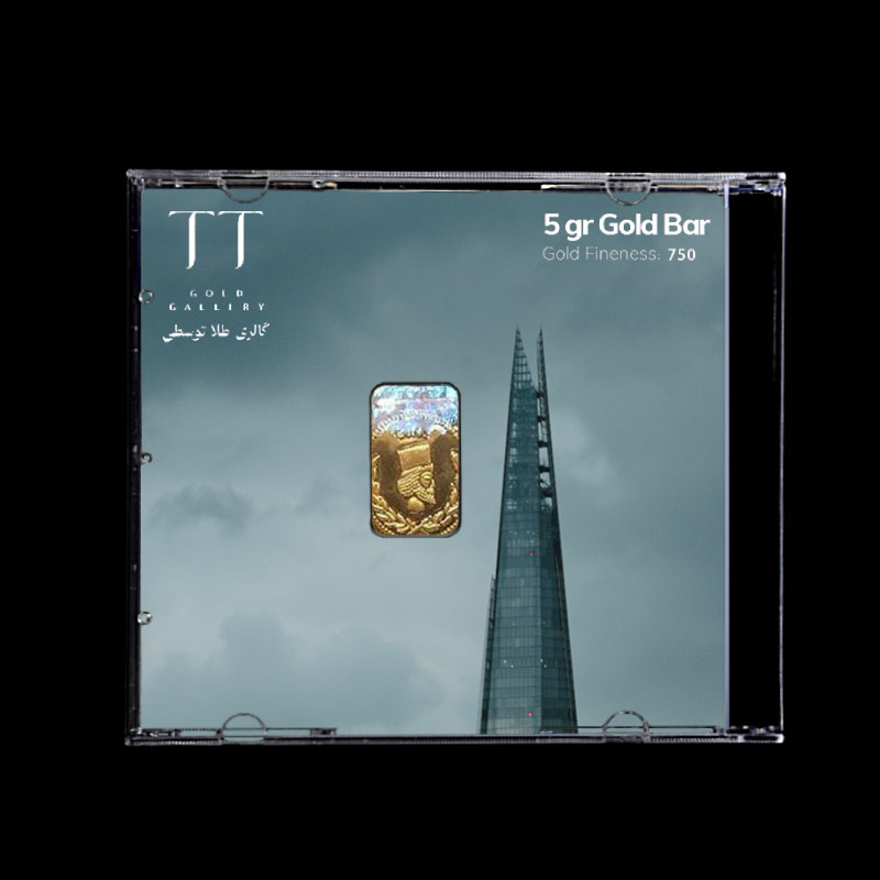 شمش طلا 18 عیار گالری طلا توسطی مدل D519D1