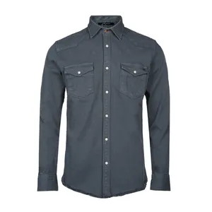 پیراهن آستین بلند مردانه جوتی جینز مدل جین کد 303023