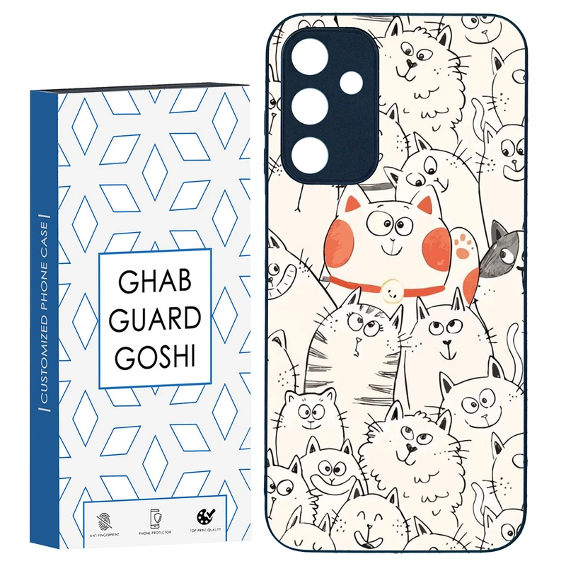 کاور قاب گارد گوشی طرح گربه کد TPU-024 مناسب برای گوشی موبایل سامسونگ Galaxy  A15