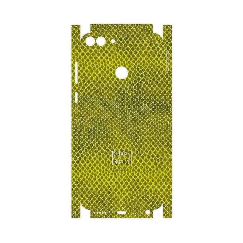 برچسب پوششی ماهوت مدل Yellow Snake Skin-FullSkin مناسب برای گوشی موبایل هوآوی P Smart