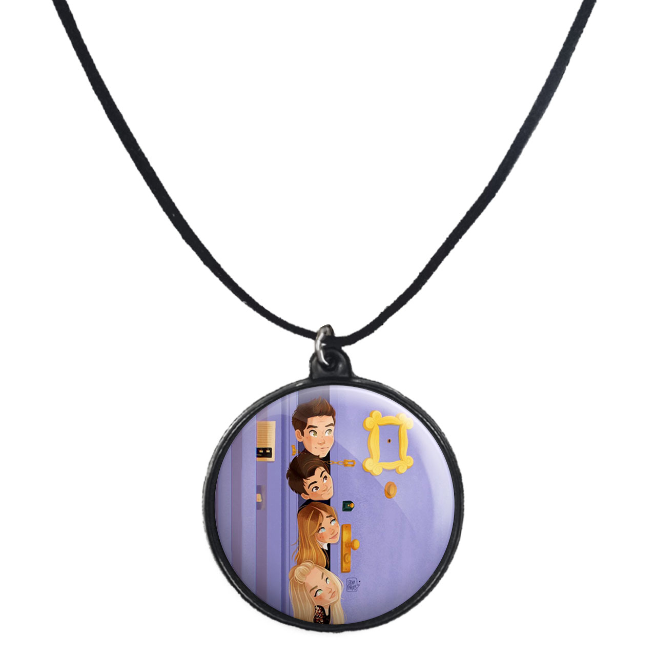 گردنبند پرمانه طرح فرندز کد pmb.18925 مدل دو طرفه