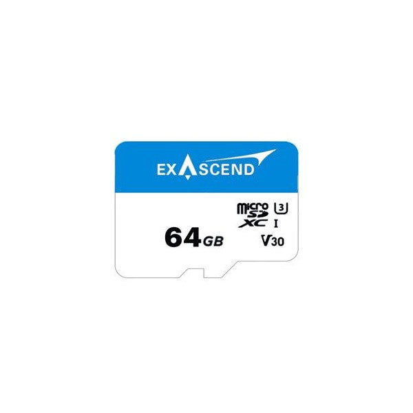 کارت حافظه microSD اکساسند مدل 64es کلاس 10 استاندارد UHS-I U3 سرعت 90MBps ظرفیت 64 گیگابایت