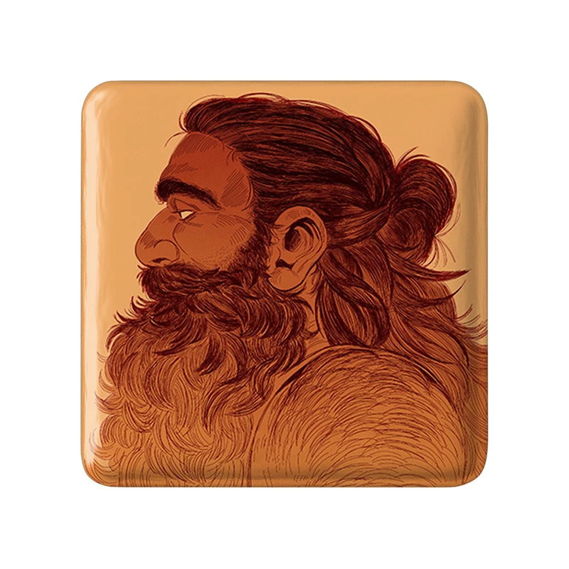 مگنت خندالو طرح سنشی انیمه خوشمزه در سیاه چال مدل مربعی کد 35879