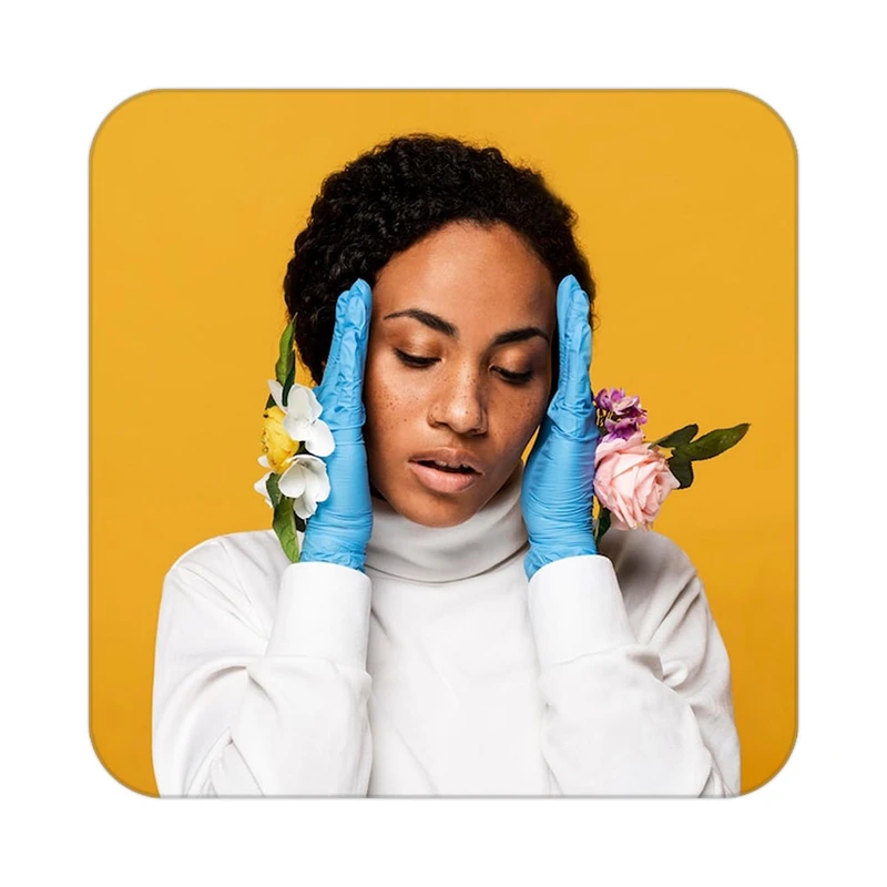 زیر لیوانی کاکتی طرح گل مدل mp17752