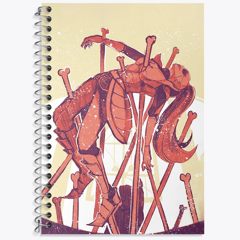 دفتر لغت 50 برگ خندالو طرح بازی آندرتیل (Undertale) کد 31807