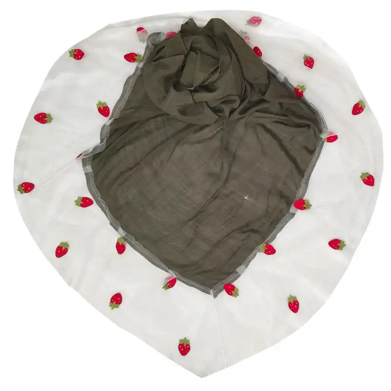 روسری زنانه مدل وال اسلپ تور توت فرنگی