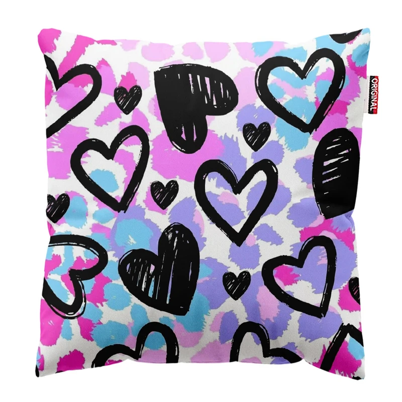 کوسن پاد آفرین طرح قلب کد 597 سایز 30*30 سانتی متر