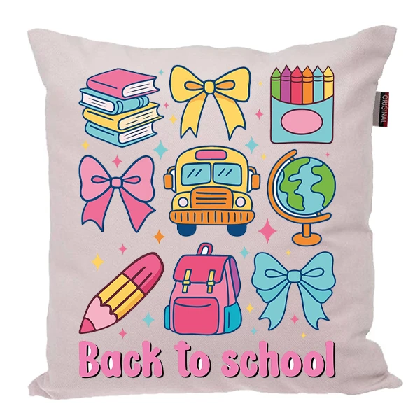 کوسن پاد آفرین مدل بازگشت به مدرسه کد PK401588 سایز 40*40 سانتی متر