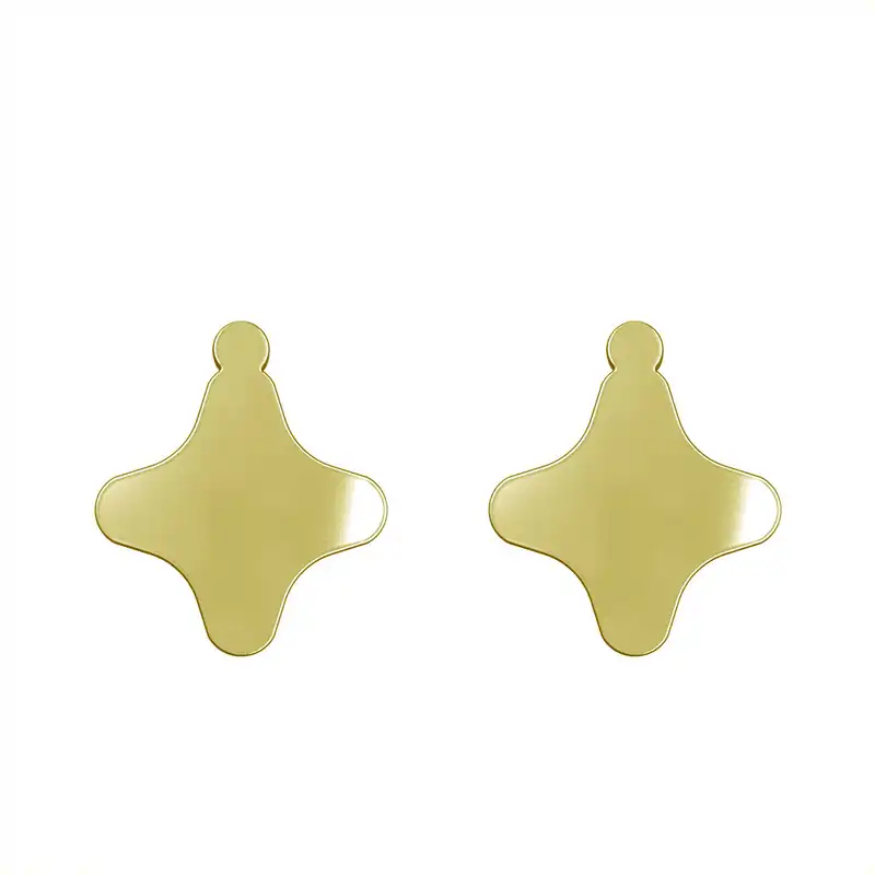 گوشواره طلا 18 عیار زنانه مدوپد مدل ستاره کد GA1-15512