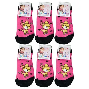 جوراب دخترانه براوُ مدل BR-449 بسته 6 عددی