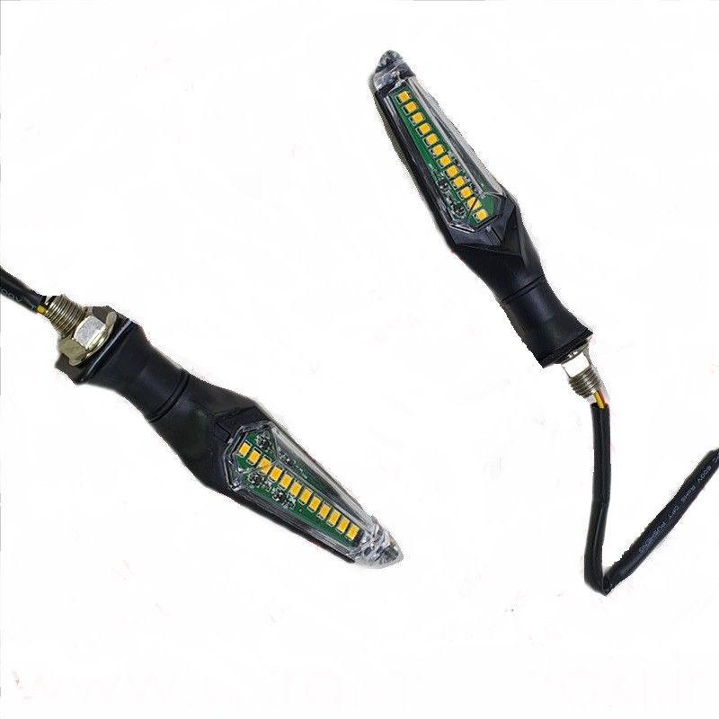 چراغ راهنما موتور سیکلت مدل HJG دو طرفه مجموعه 4 عددی