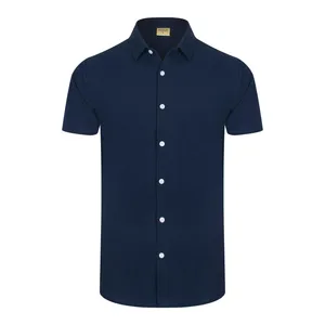 پیراهن آستین کوتاه مردانه ناوالس مدل  MARIO رنگ سرمه ای