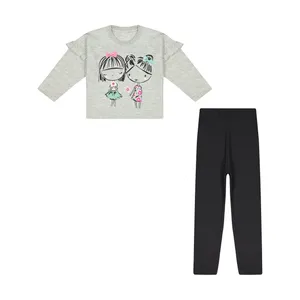 تی شرت آستین بلند و شلوار دخترانه سون پون مدل 1391820-90