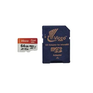 کارت حافظه microSDXC ویکومن مدل Final 600X کلاس 10 استاندارد Uhs-I U3 سرعت 90Mps ظرفیت 64 گیگابایت به همراه آداپتور SD