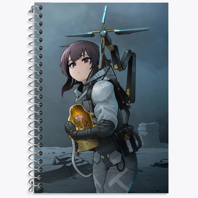 دفتر زبان 50 برگ خندالو مدل سه خط طرح بازی دث استرندینگ (Death Stranding) کد 35132