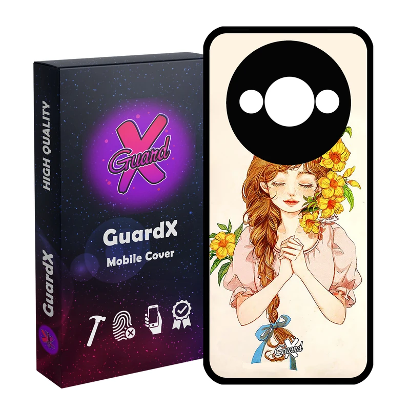 کاور گارد ایکس طرح دختر مدل Glass10317 مناسب برای گوشی موبایل شیائومی Redmi A3 4G/ A3X 4G/ Poco C61