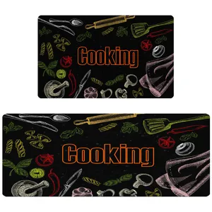 پادری مدل آشپزخانه رویه مخمل طرح ترک کد 2612 مجموعه دو عددی